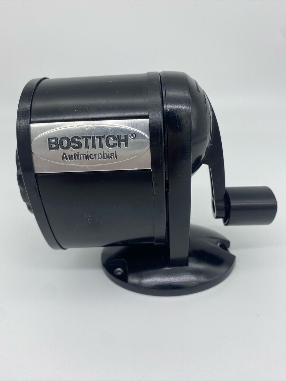 Bostitch Wall Mount Manual Pencil Sharpener, 8 Hole Dial - Antimicrobial